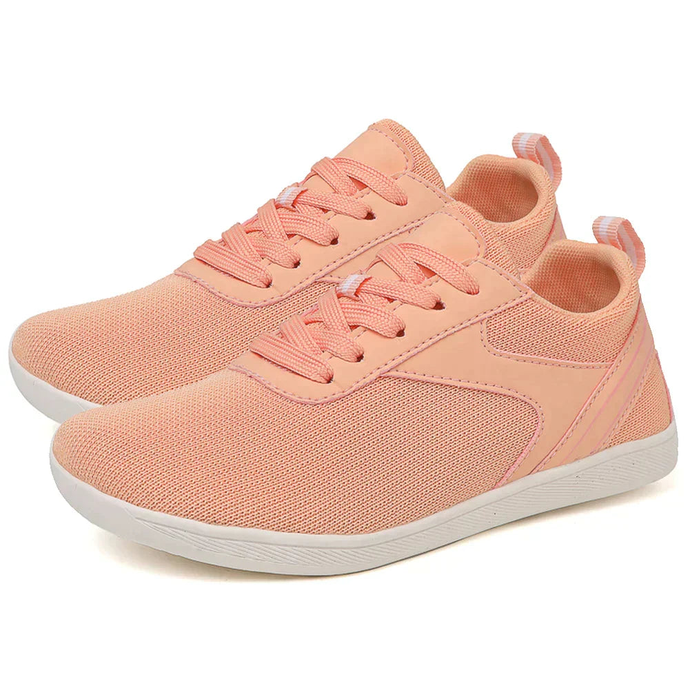 Chaussures de course respirantes en mesh à lacets sur le devant