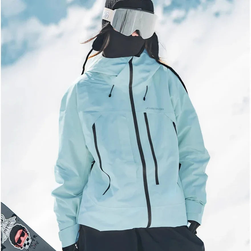 Women's Waterproof Padded Ski Jacket with Hood