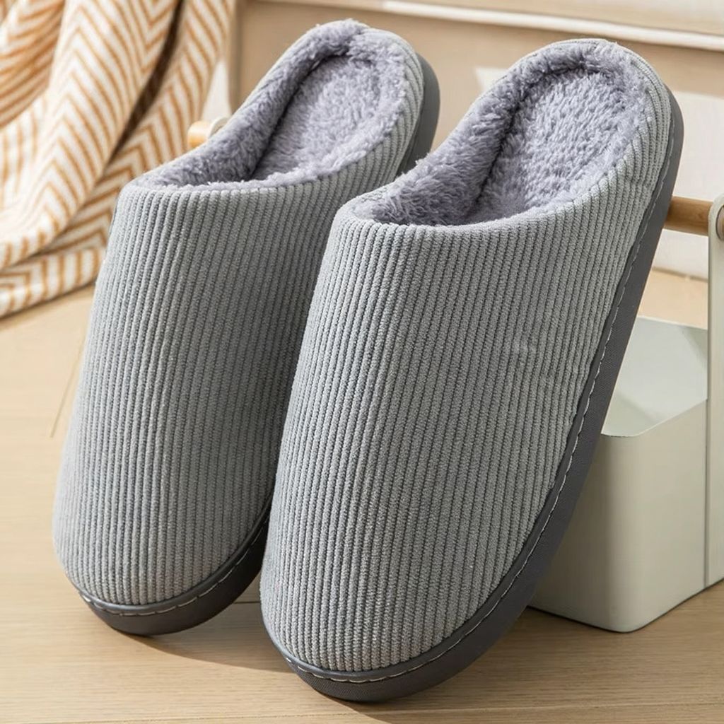Women's Plush Memory Foam Slippers | Non-Slip Indoor House Shoes