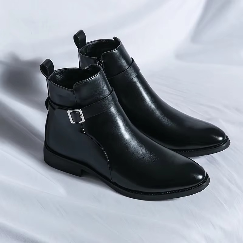 Męskie skórzane sztyblety | klasyczne buty do kostki