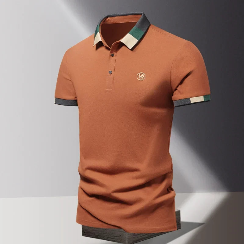 Men's Contrast Trim Polo Shirt