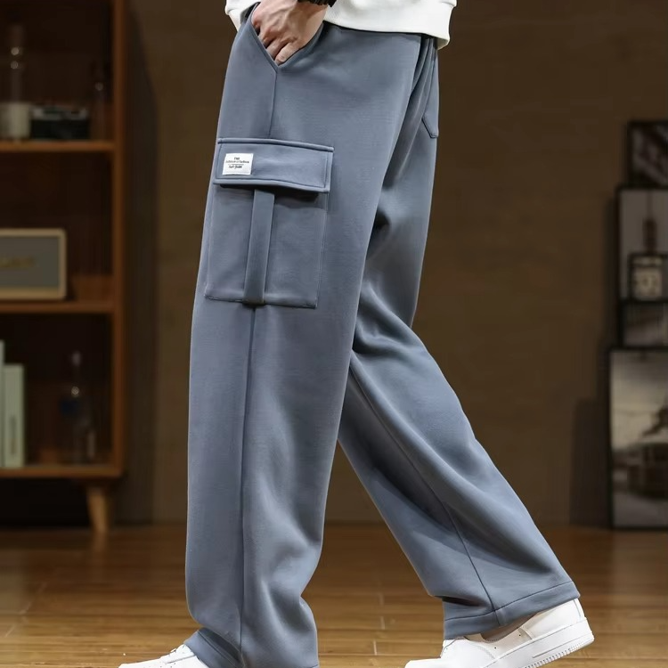 Men's Cotton Cargo Trousers | Loose Fit Multi-Pocket