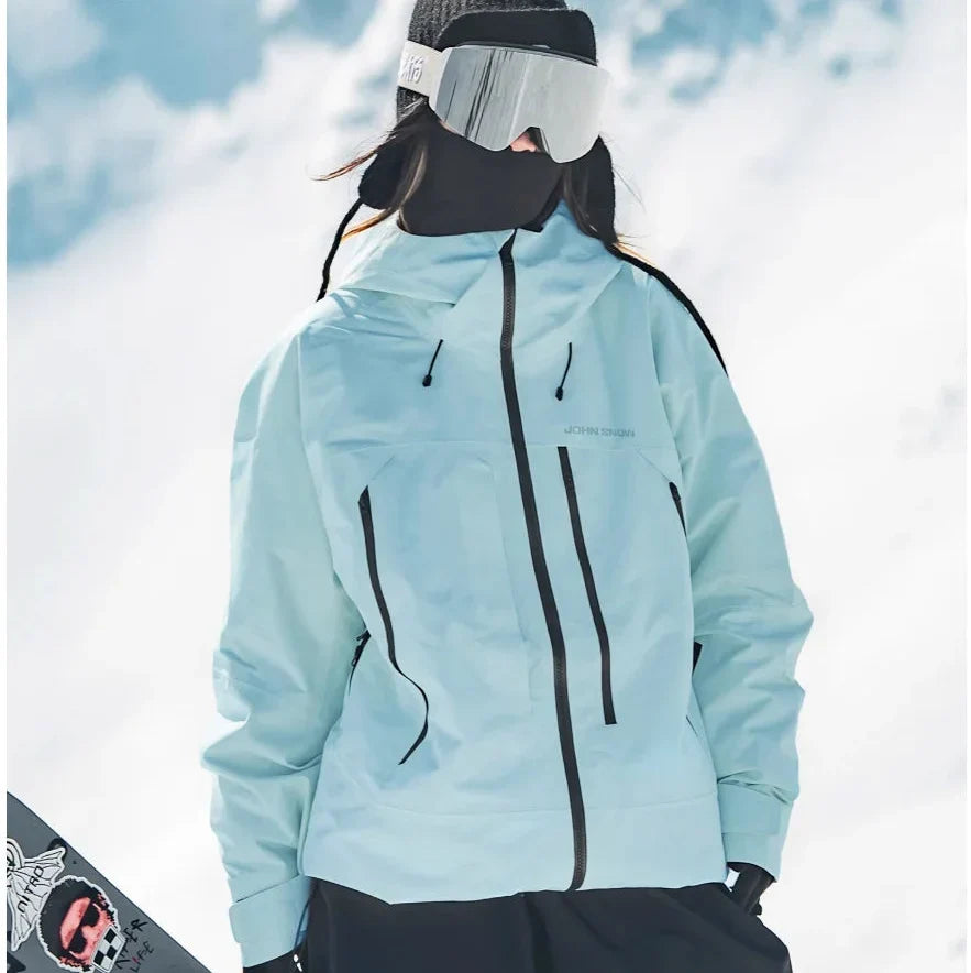 Women's Waterproof Padded Ski Jacket with Hood