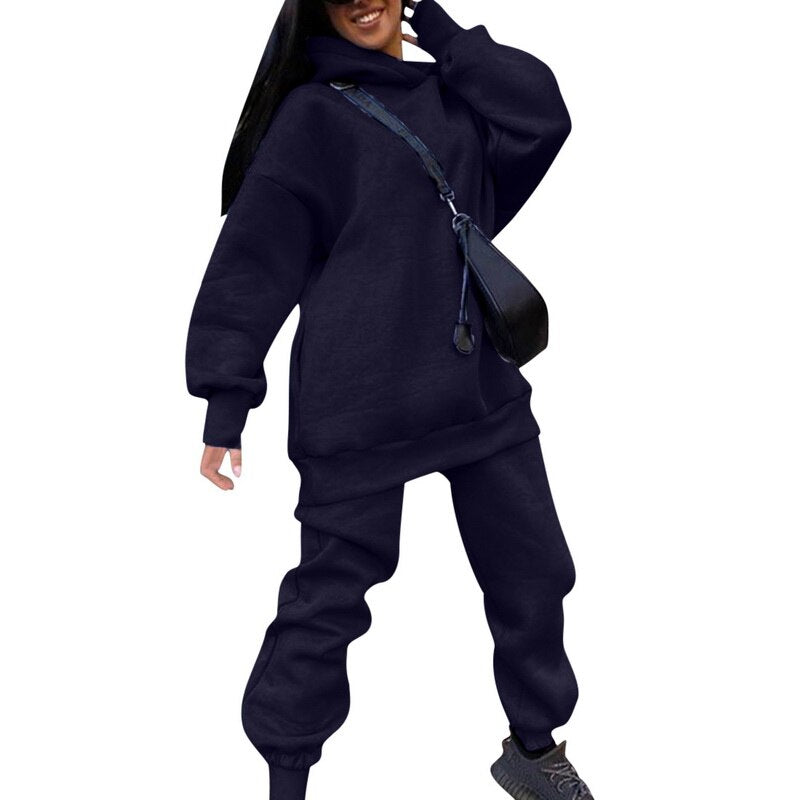 Women’s Oversized Hoodie & Joggers Tracksuit Set