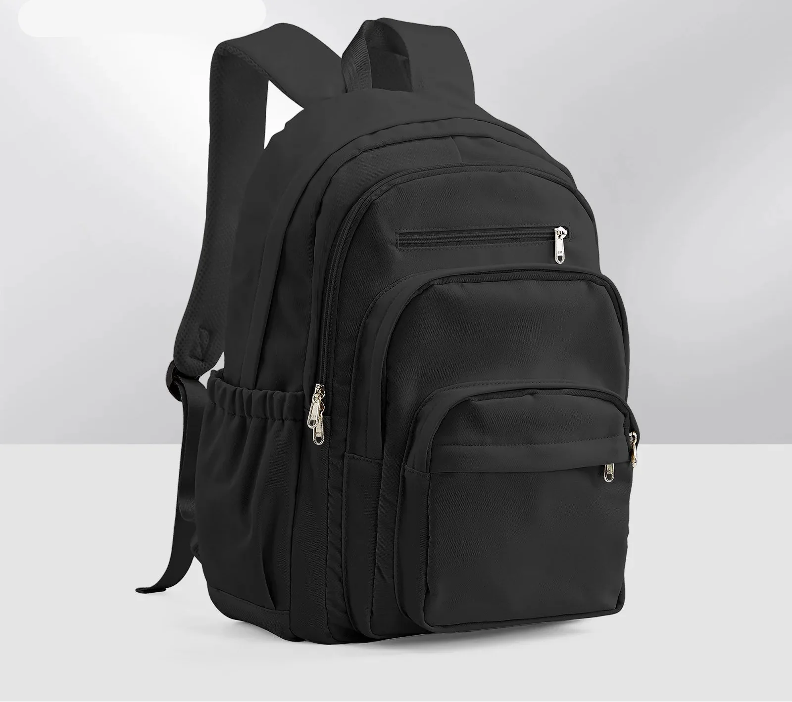 Backpack in Nylon with Multiple Zip Pockets for Everyday Use