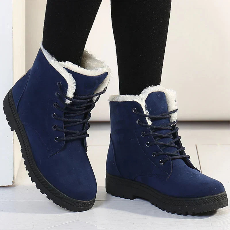 Bottes d’hiver pour femme doublées de polaire | Bottines à lacets