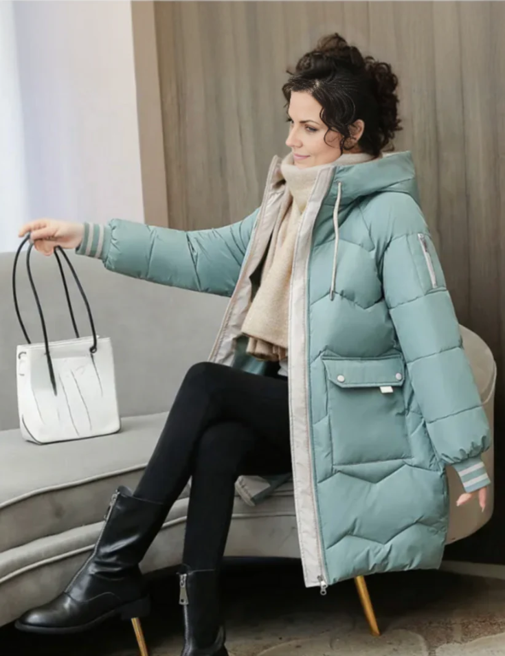 Women’s Longline Hooded Puffer Coat