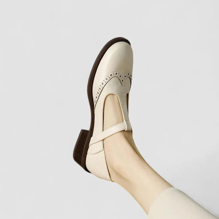 Women's Leather Look Mary Jane Shoes