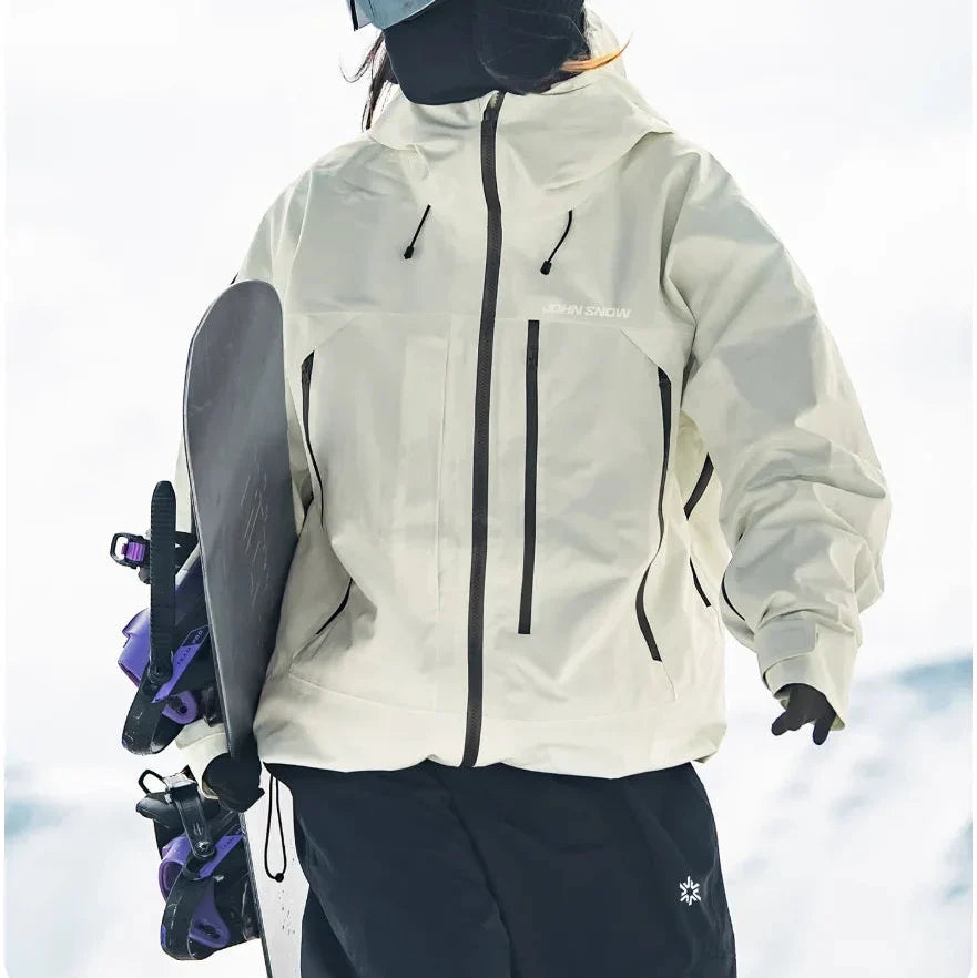 Women's Waterproof Padded Ski Jacket with Hood