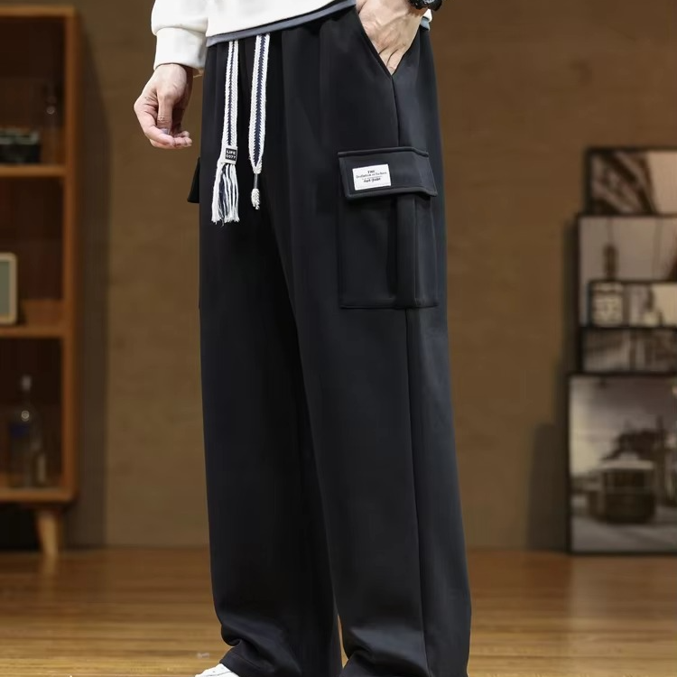 Men's Cotton Cargo Trousers | Loose Fit Multi-Pocket