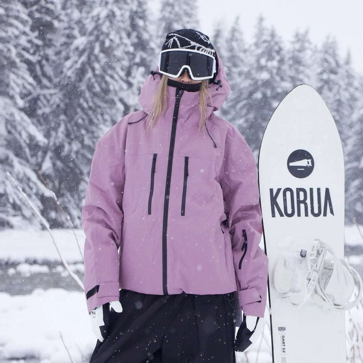 Damska kurtka narciarska z kapturem | Do snowboardingu i na zimowe wyprawy
