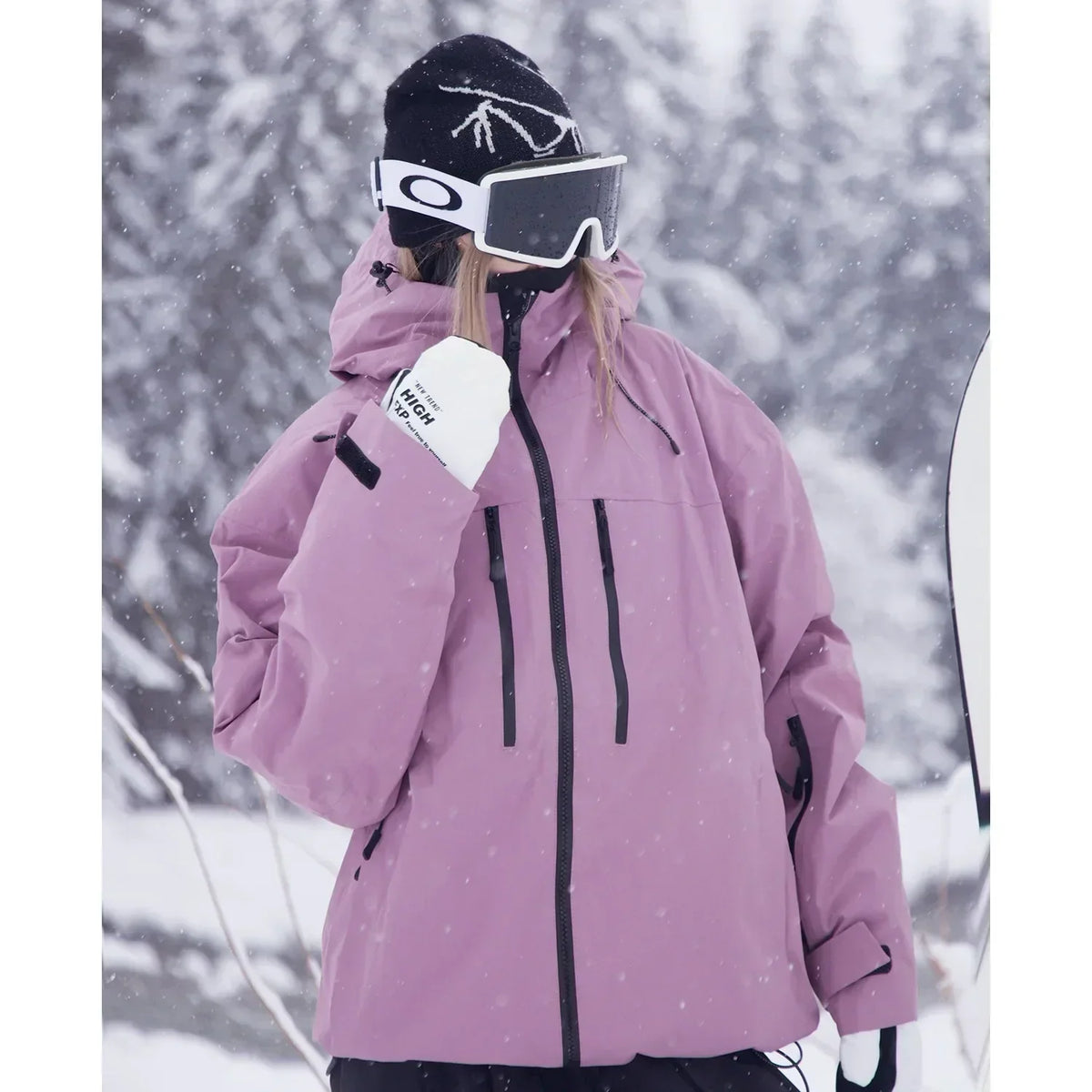 Damska kurtka narciarska z kapturem | Do snowboardingu i na zimowe wyprawy