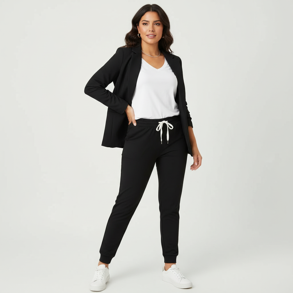 Women's Two-Piece Suit Set | Relaxed Fit Blazer & Trouser