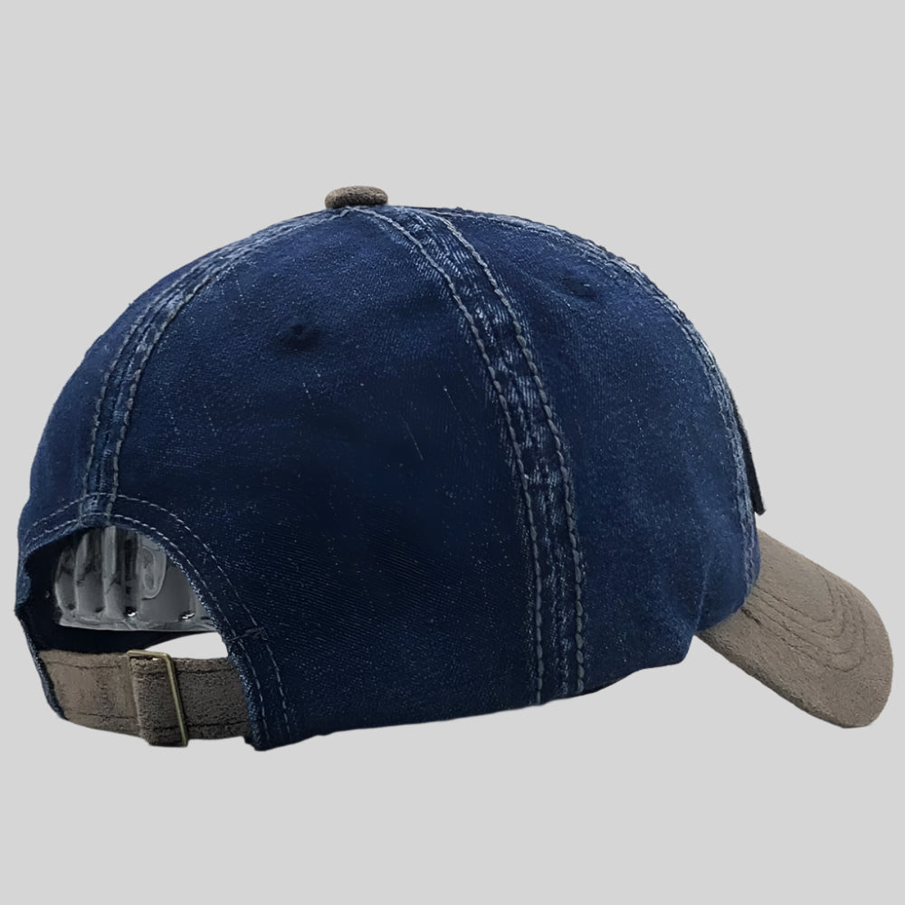 Washed Baseball Cap with Contrast Brim