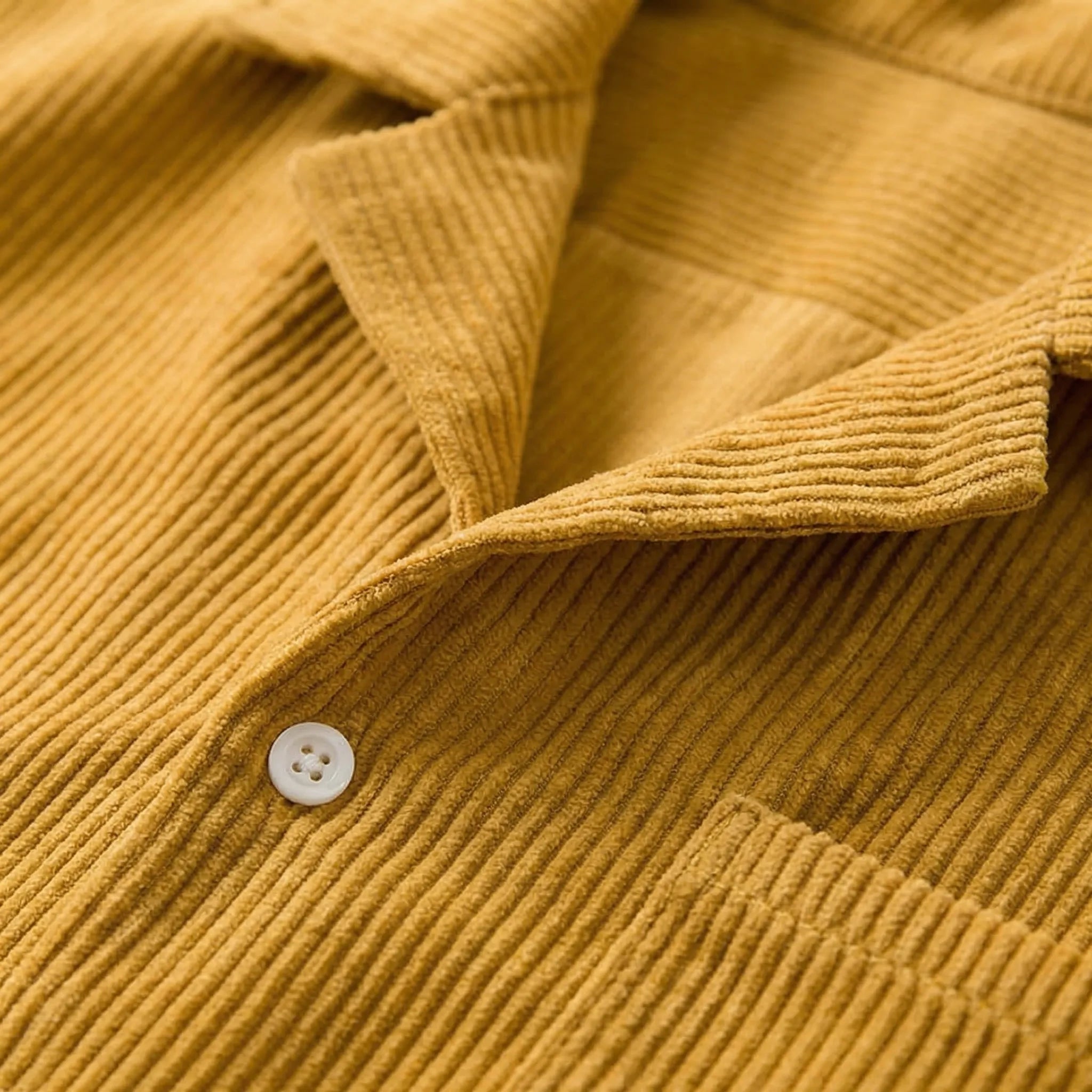 Camp Collar Shirt and Shorts Set with Chest Pocket