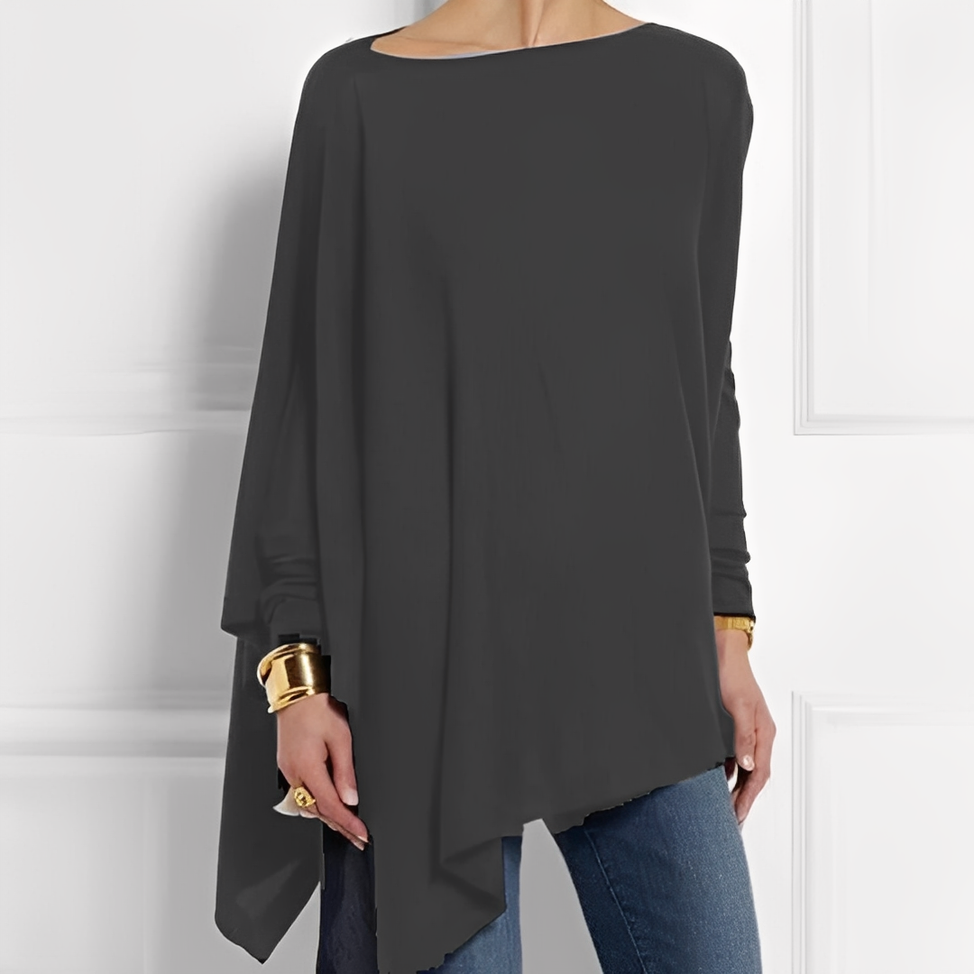 Women’s Oversized Asymmetric Poncho Jumper