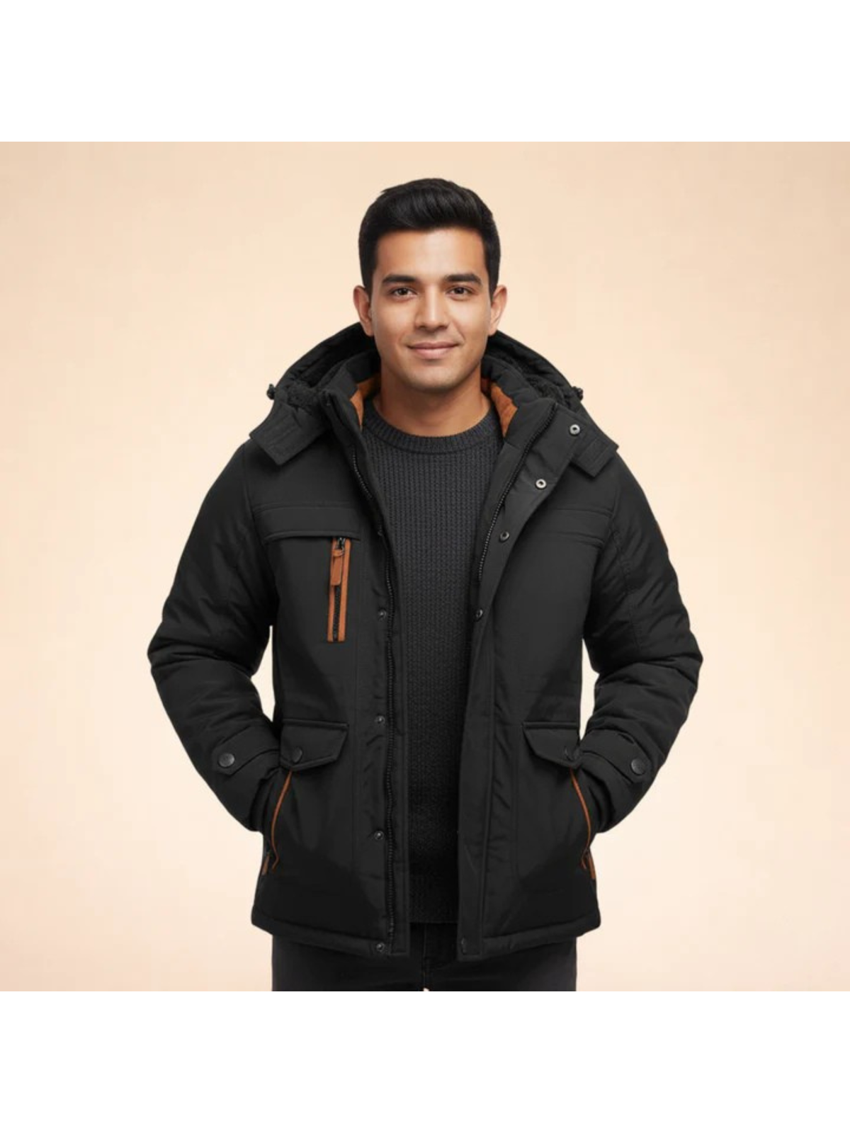 Men's Waterproof Winter Jacket | Insulated Hooded Parka