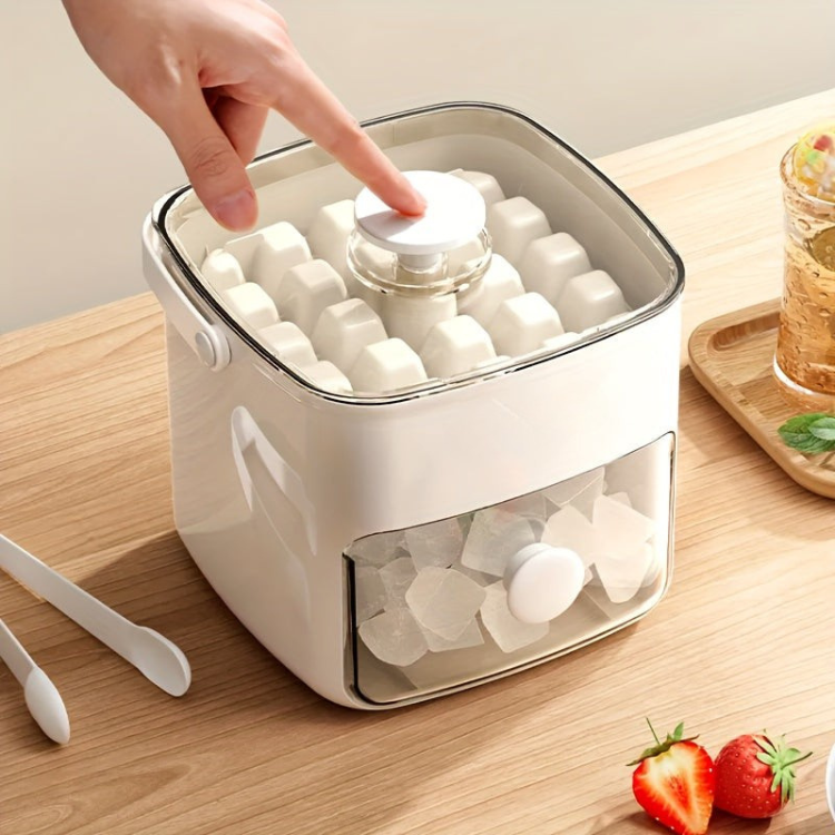 Ice Cube Maker with Storage Drawer