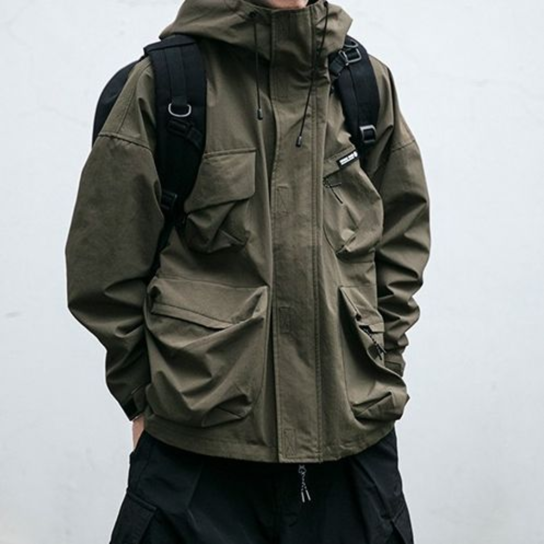 Veste imperméable à capuche pour homme | Manteau léger pour l’extérieur