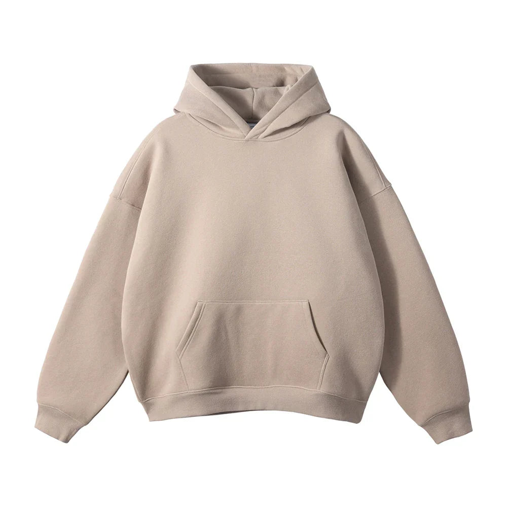 Men's Oversized Fleece Pullover Hoodie