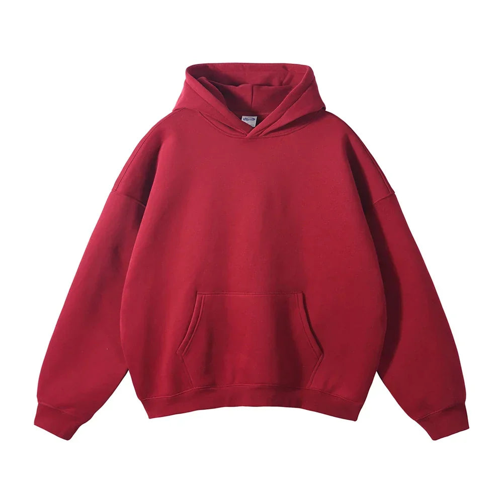 Men's Oversized Fleece Pullover Hoodie