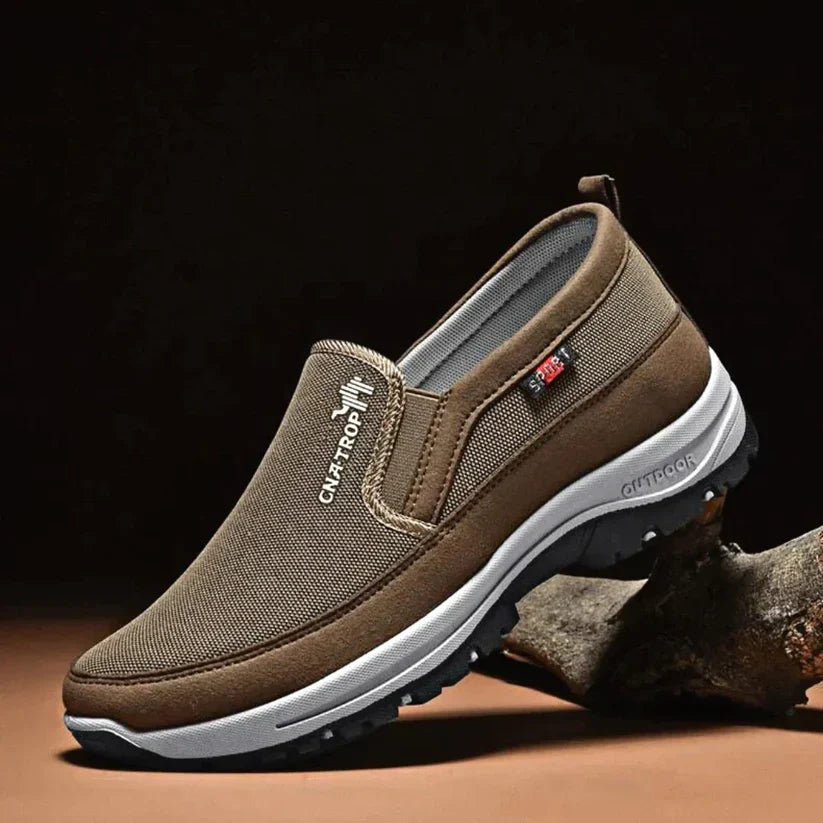 Men’s Slip-On Walking Shoes with Grip Sole