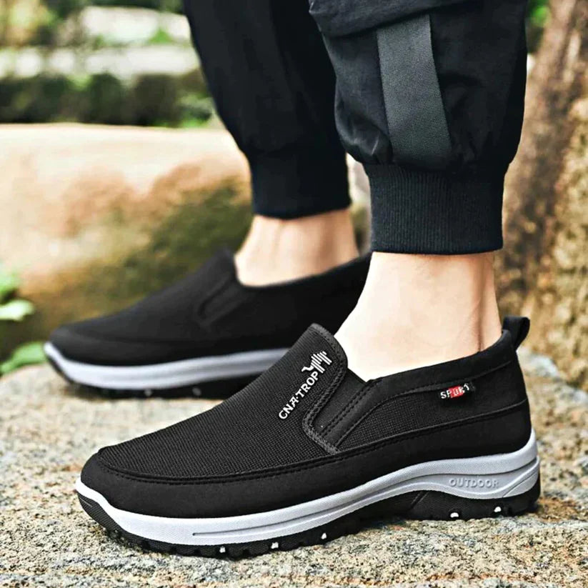 Men’s Slip-On Walking Shoes with Grip Sole