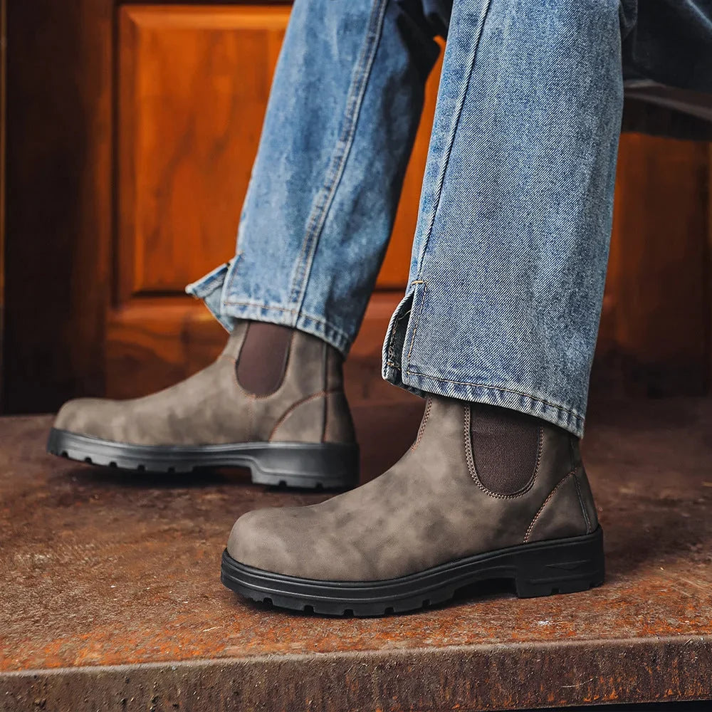 Bottines de travail Chelsea robustes pour homme