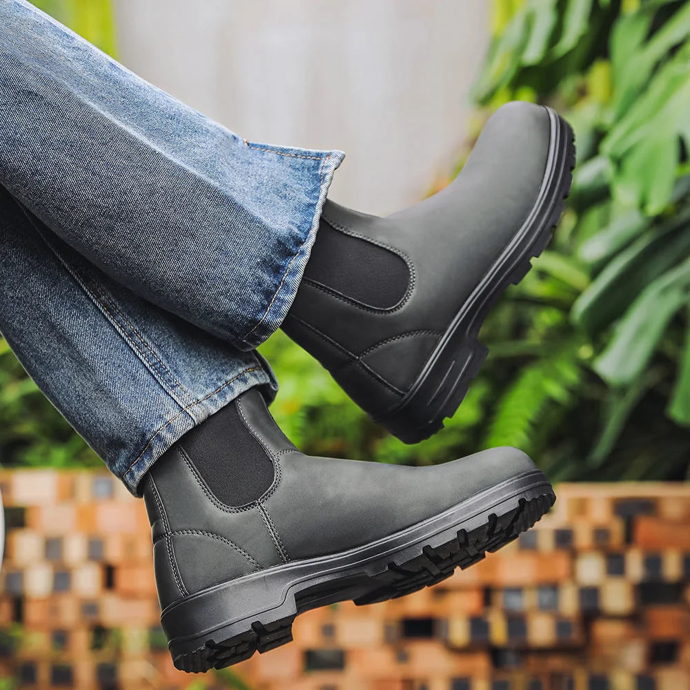 Bottines de travail Chelsea robustes pour homme