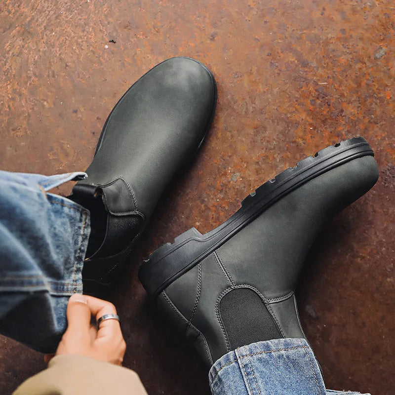 Bottines de travail Chelsea robustes pour homme
