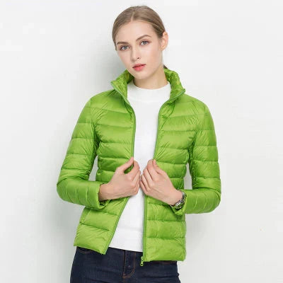Women's Lightweight Puffer Jacket | Slim Fit Quilted Coat