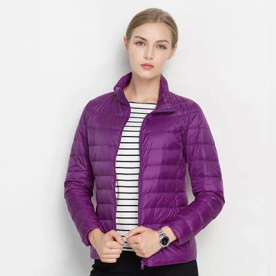 Women's Lightweight Puffer Jacket | Slim Fit Quilted Coat
