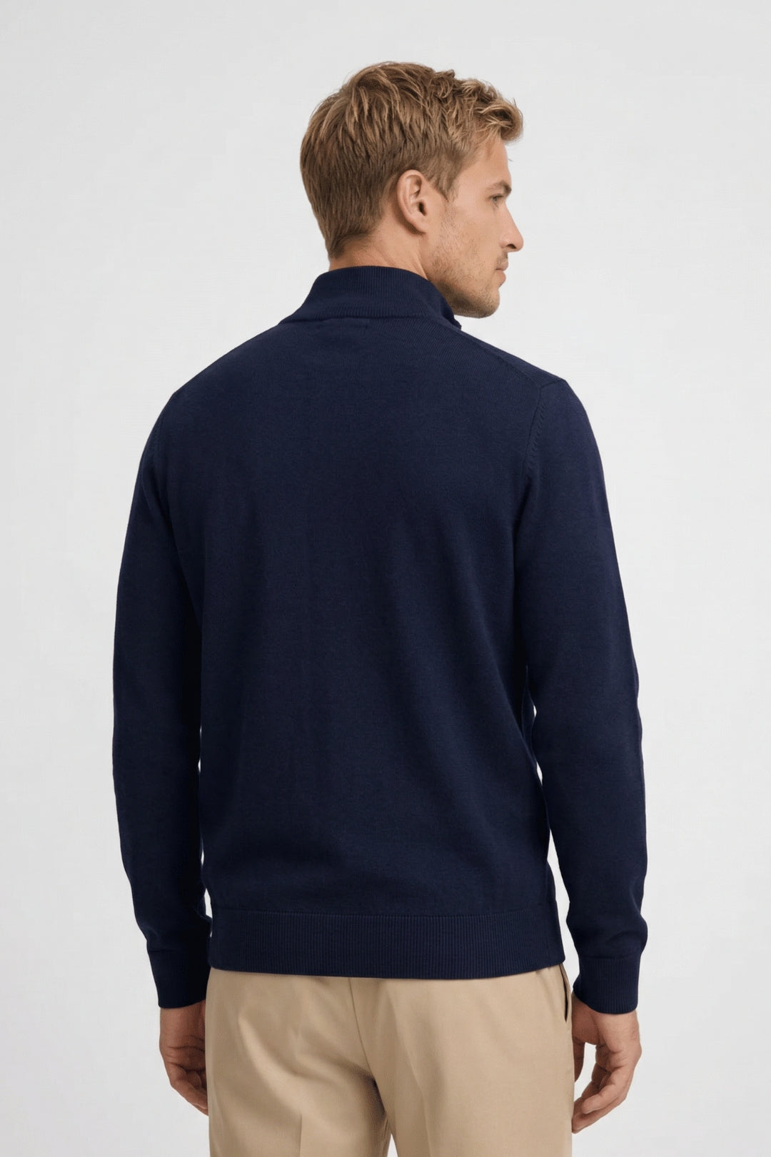 Men’s Classic Half-Zip Knitted Jumper