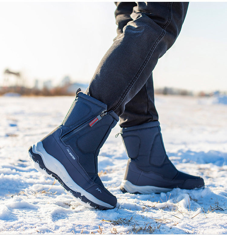 Women's Waterproof Winter Snow Boots with Side Zip