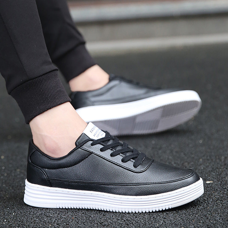 Men's White Lace-Up Trainers | Chunky Sole Sneakers
