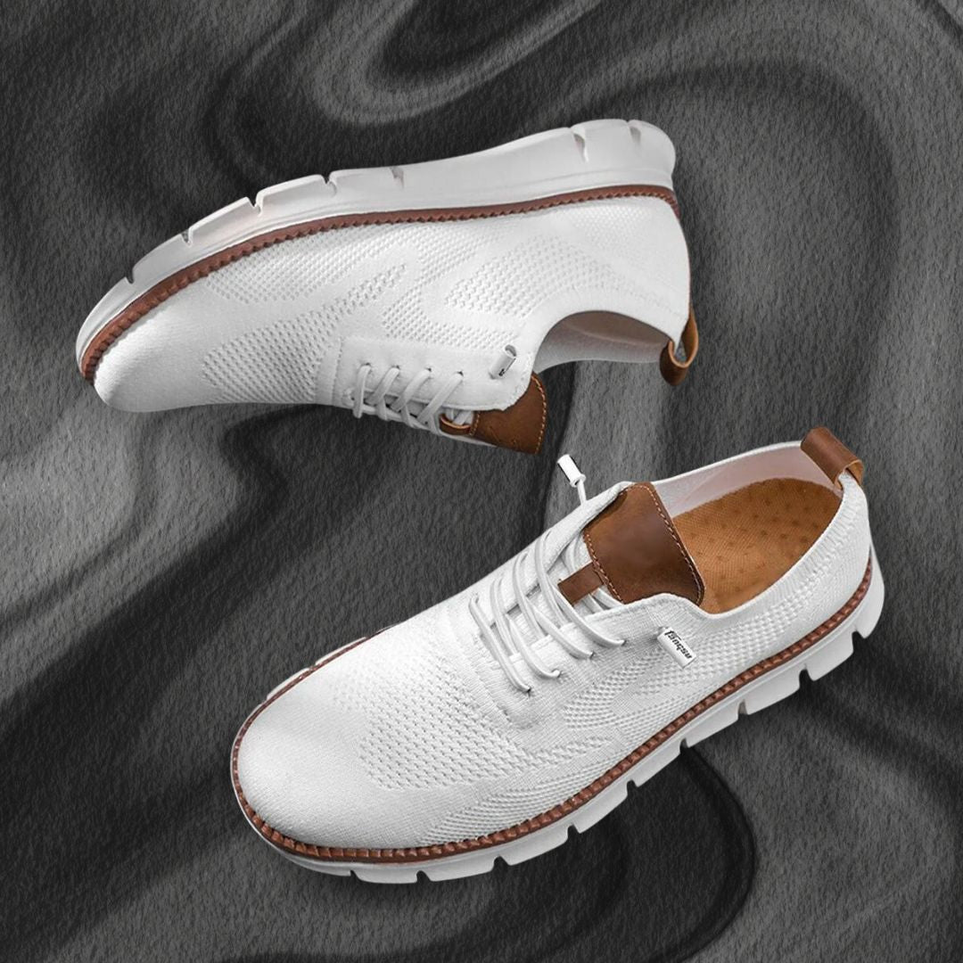 Men's Knit Trainers with Breathable Mesh Upper