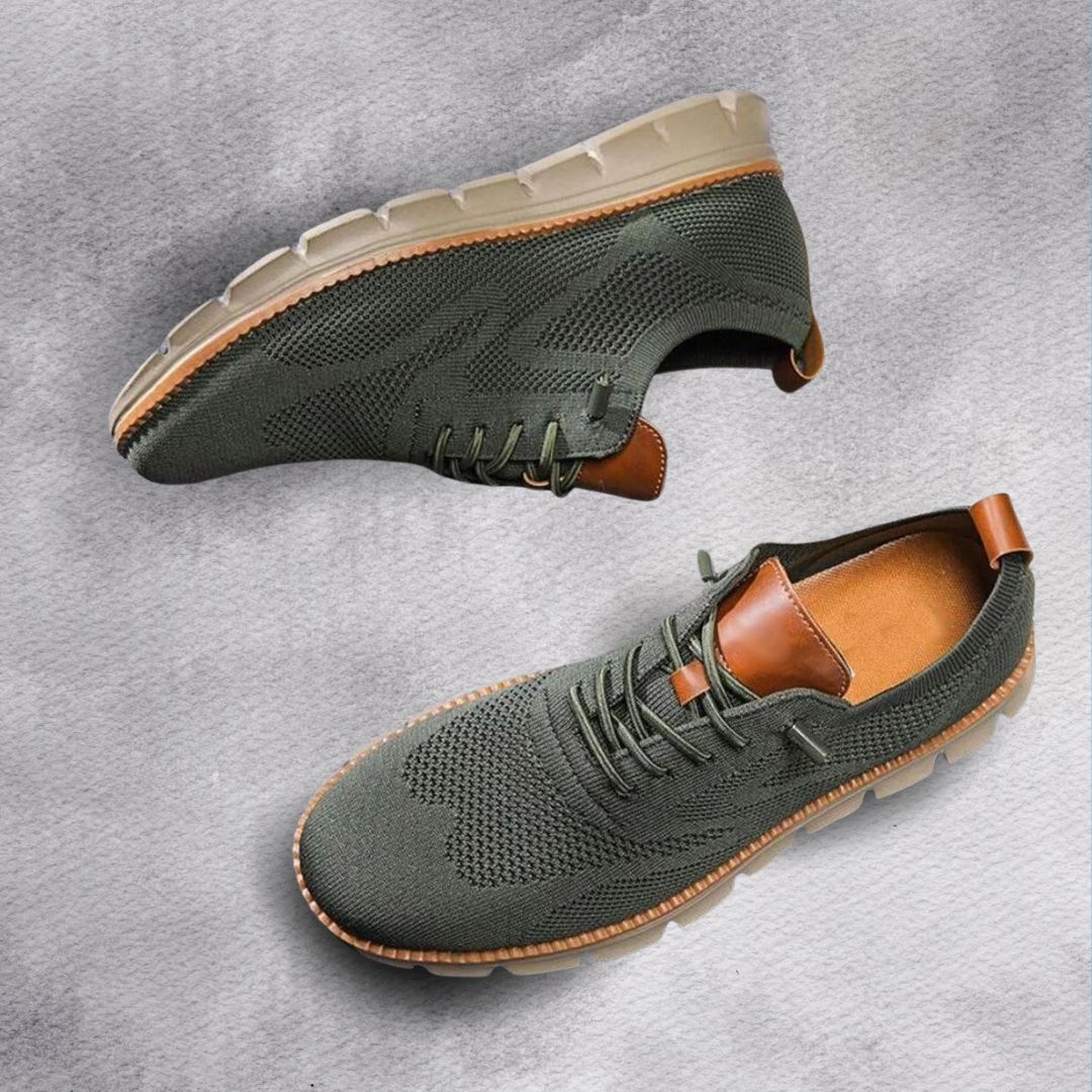 Men's Knit Trainers with Breathable Mesh Upper