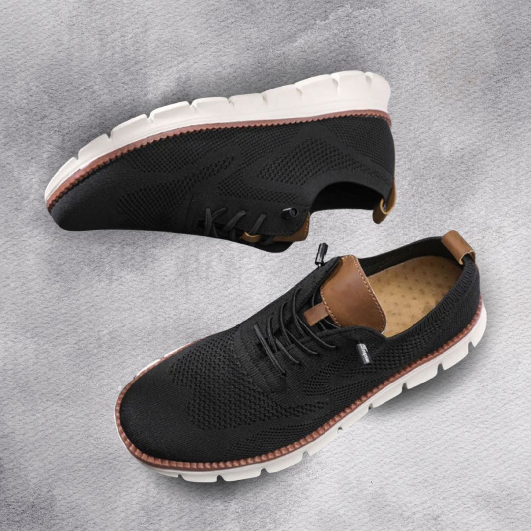 Men's Knit Trainers with Breathable Mesh Upper