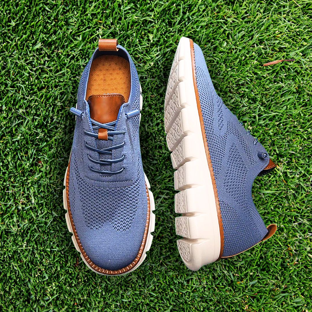 Men's Knit Trainers with Breathable Mesh Upper