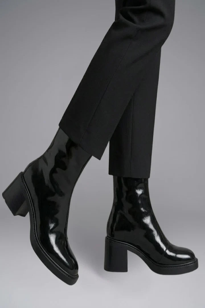 Women's Square Toe Ankle Boots | Block Heel Western Style