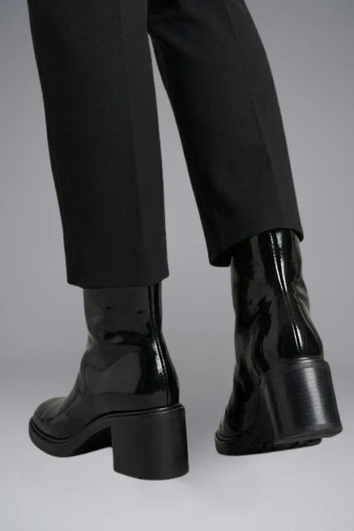 Women's Square Toe Ankle Boots | Block Heel Western Style