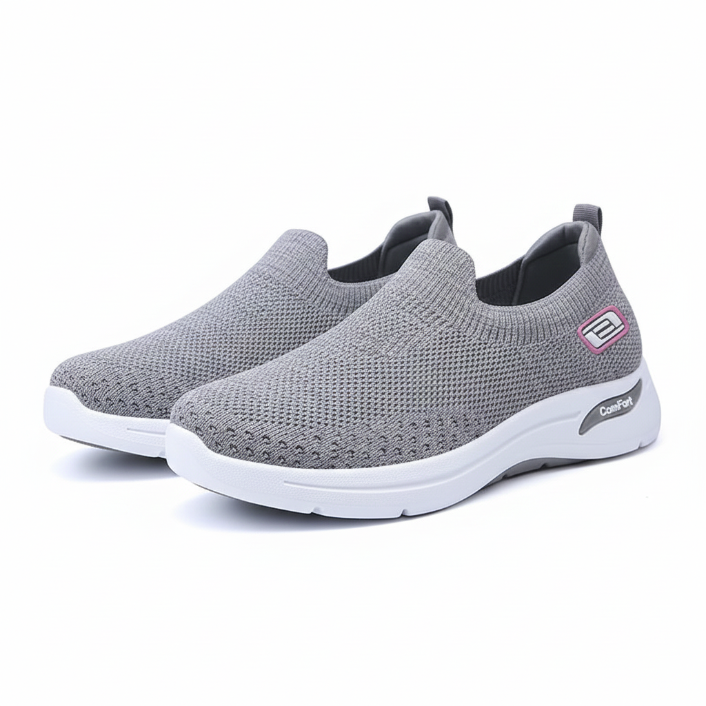 Women's Breathable Slip-On Walking Trainers