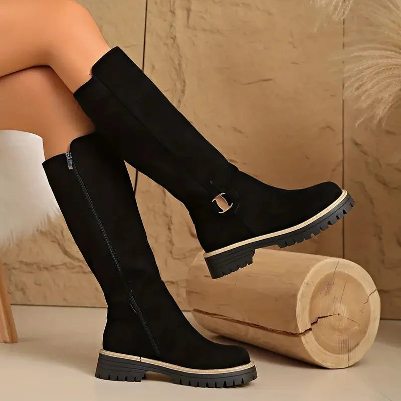 Women’s Knee High Buckle Boots