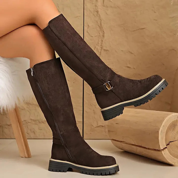 Women’s Knee High Buckle Boots