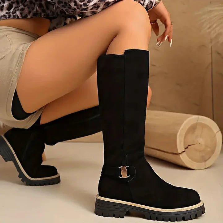 Women’s Knee High Buckle Boots