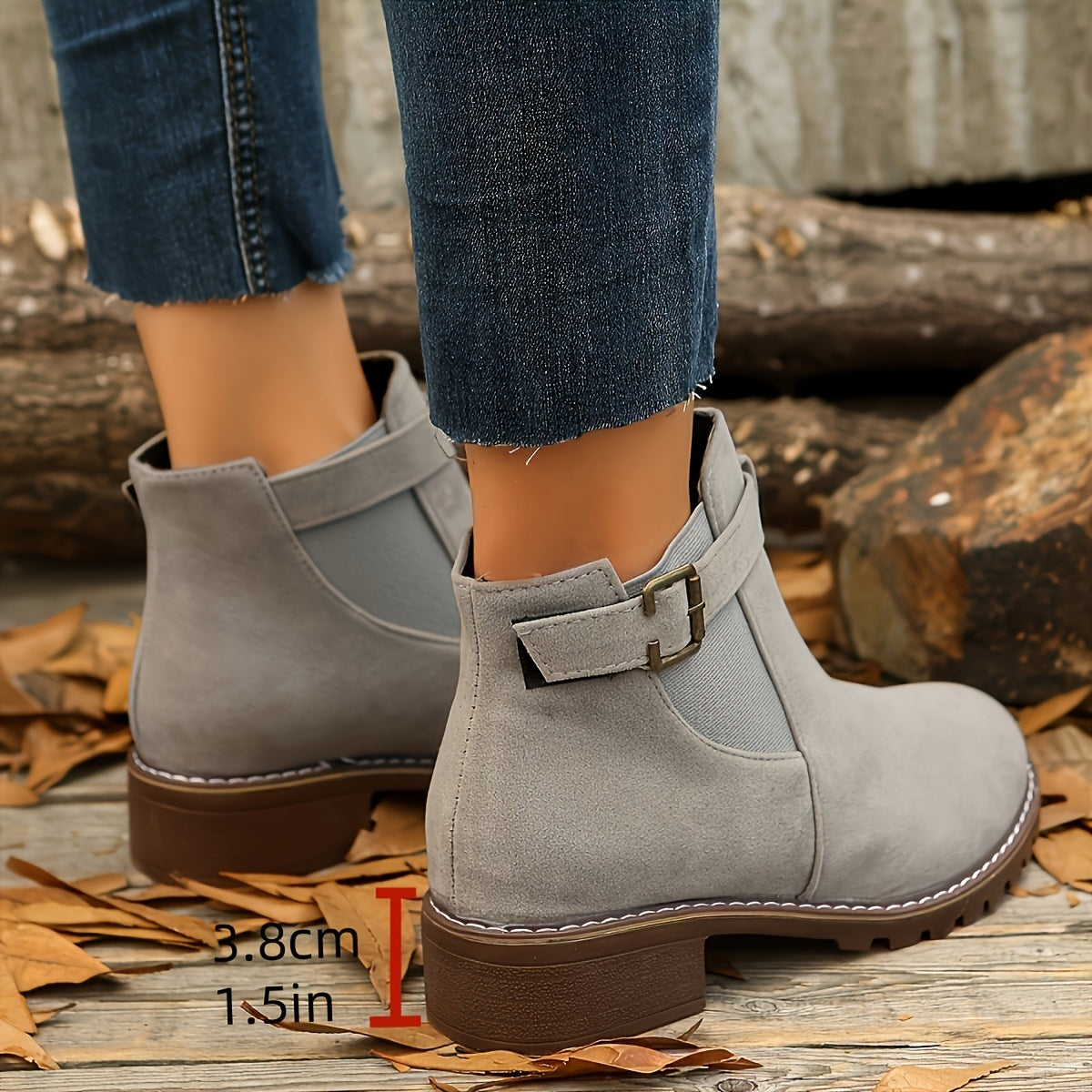 Women’s Buckle Chelsea Ankle Boots