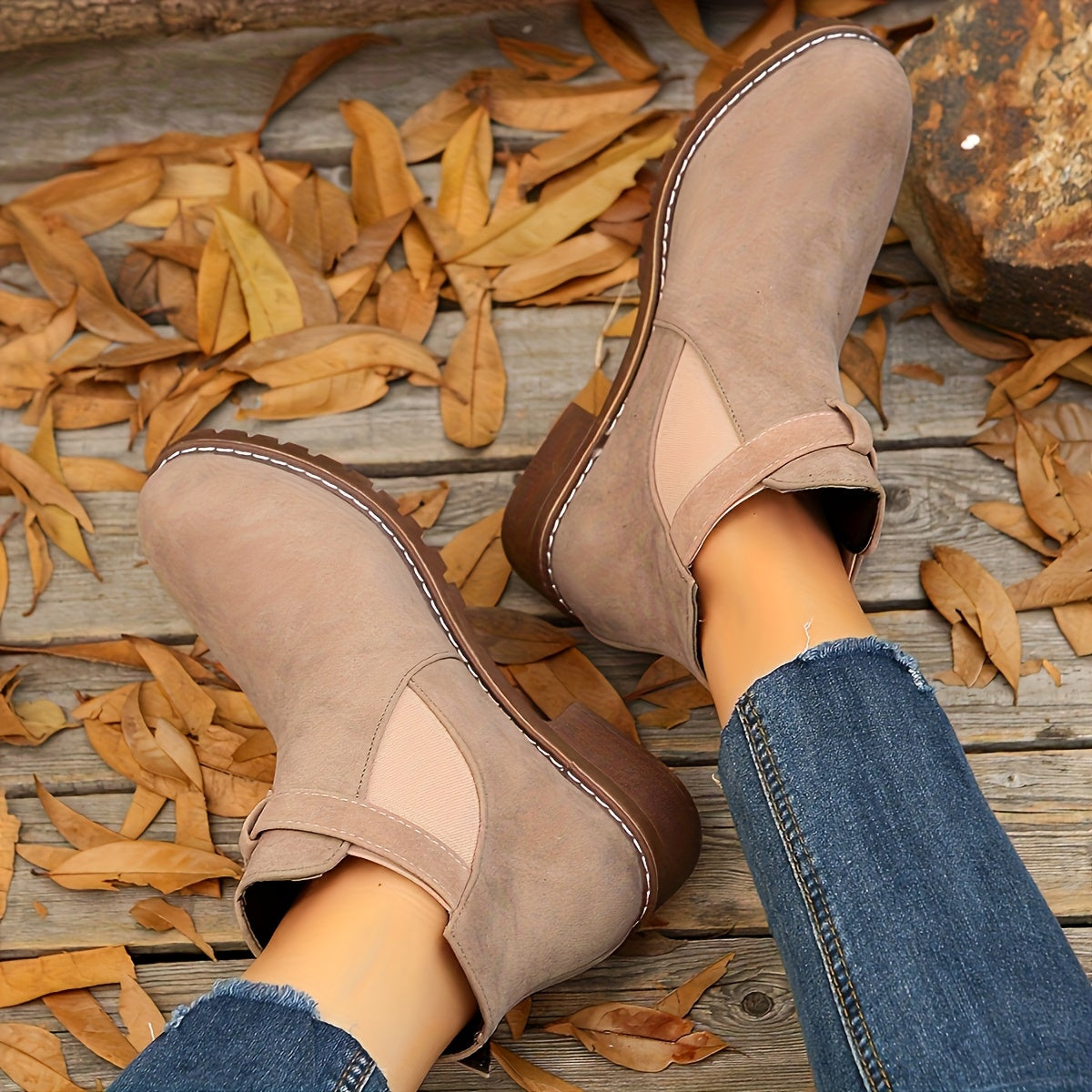 Women’s Buckle Chelsea Ankle Boots