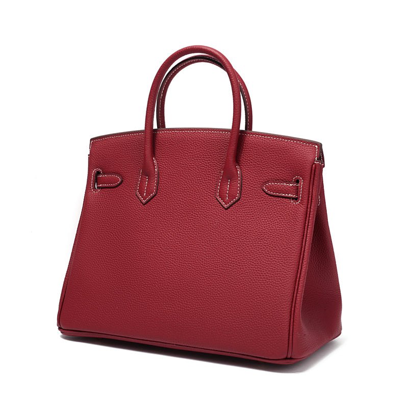 Top-Handle Tote Bag with Padlock Detail