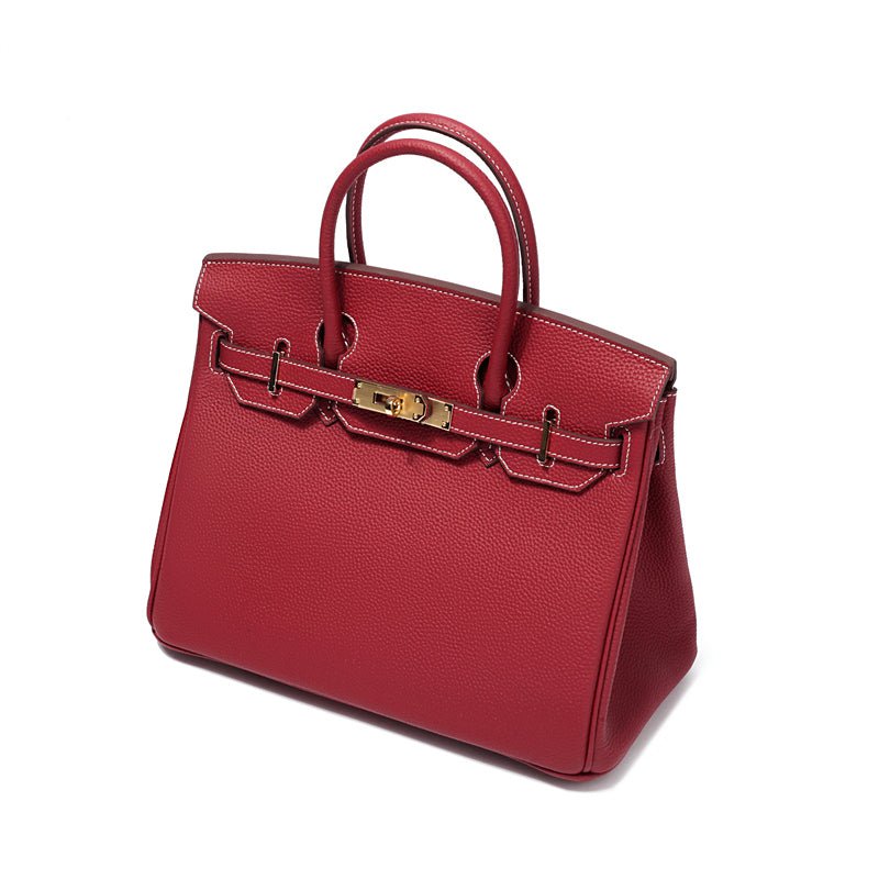 Top-Handle Tote Bag with Padlock Detail