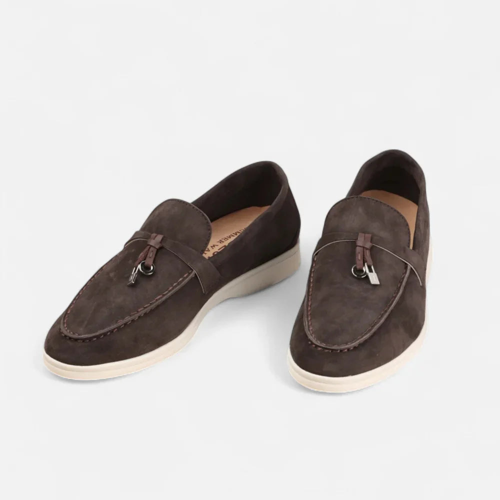Mocassins homme en daim | Chaussures confortables à enfiler